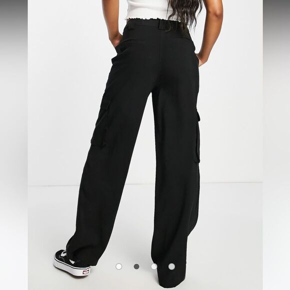 Black cotton on CARGO pants #12 - Picture 3 of 10